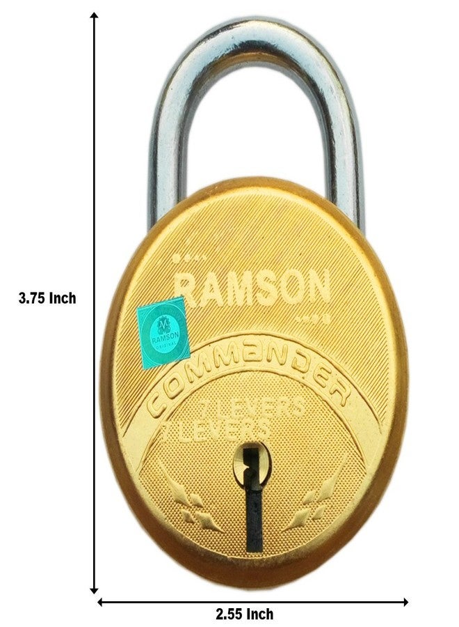RAMSON COMMANDER 7 Levers Brass Lock with 3 Keys (65mm_104) - Image 2
